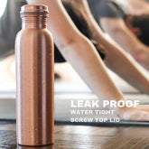 Copper Water Bottle 2 Glasses With Gift Box (3 Pcs Set)